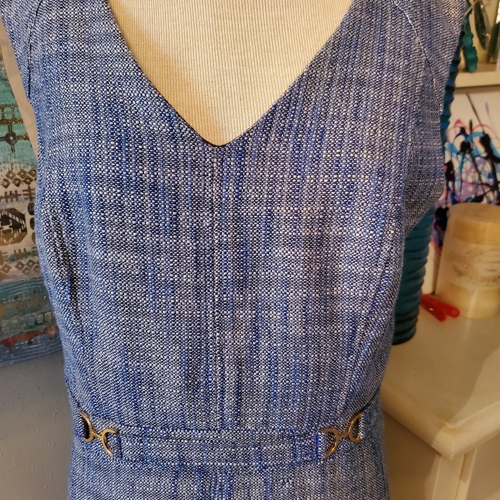 Blue tweed Dress...size 10